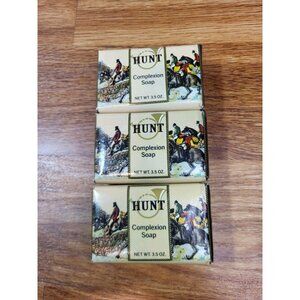 Lot Of 3 Vintage Hunt Complexion Soap 3.5 Oz